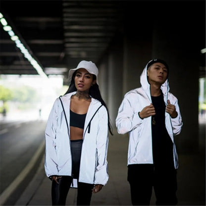 Chromashift Reflective Windbreaker – Daily Wear, Night Runs, Rides & Color-Shifting
