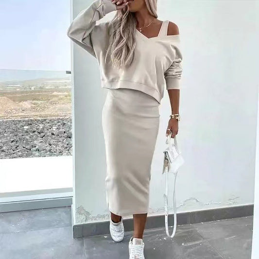 Alliane Casual Top & Dress Set